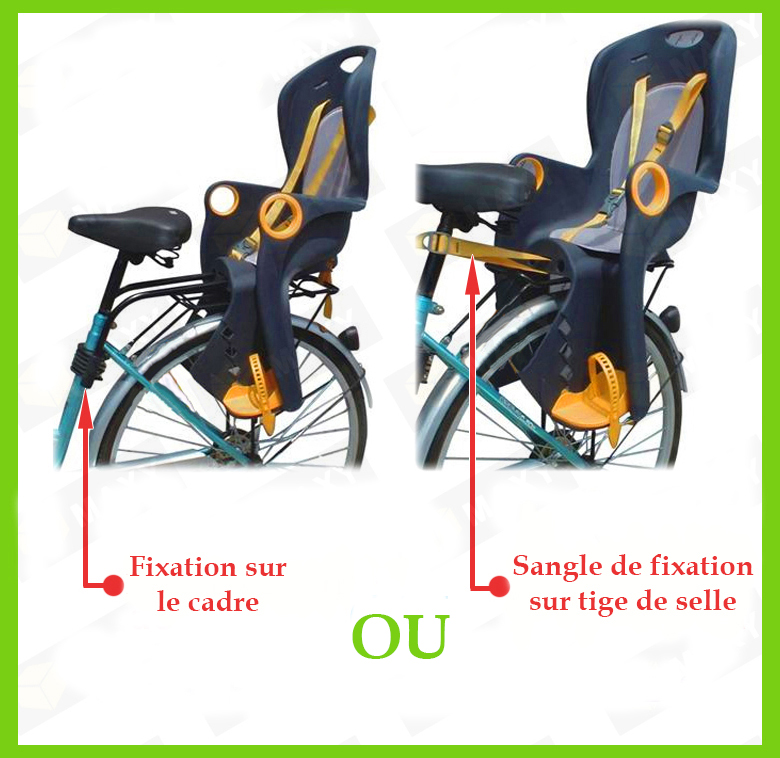 Fixation porte on sale bebe velo